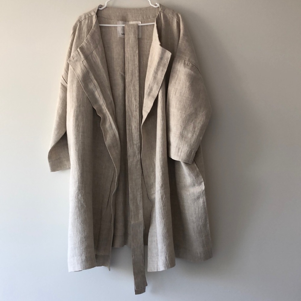 NEW notPERFECTLINEN Heavy Linen Coat AMSTERDAM